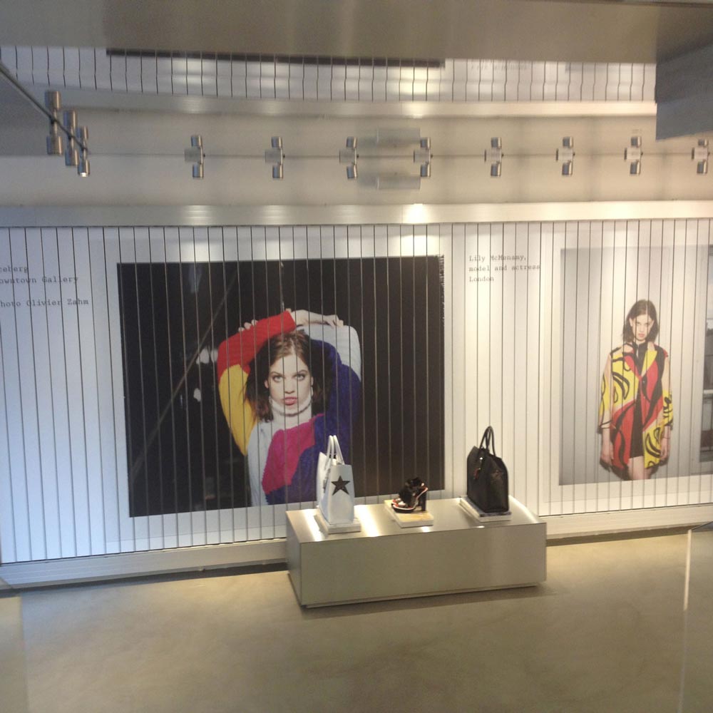 Store sign display system by Triplesign System for clear in-store messaging and product information