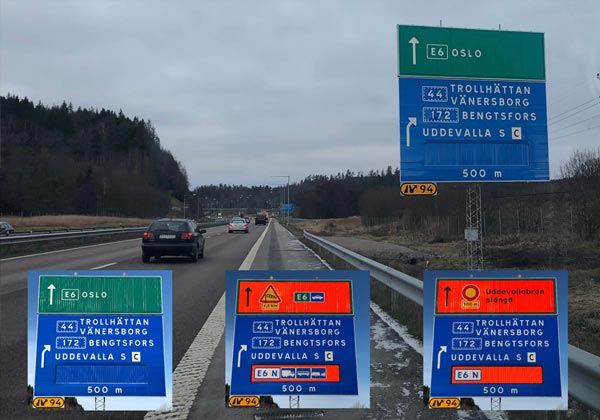 road with signs