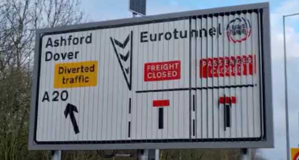 Eurotunnel sign