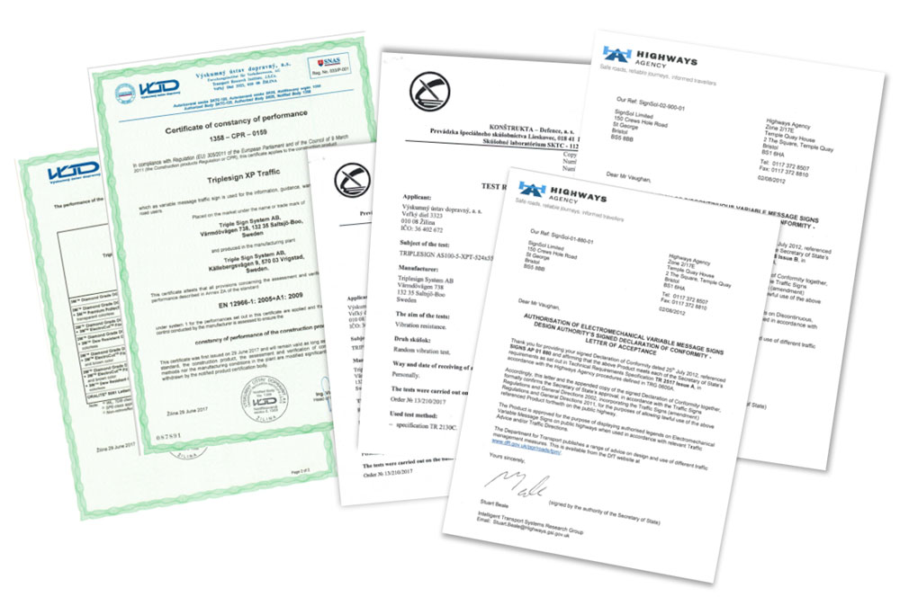 Six certifications