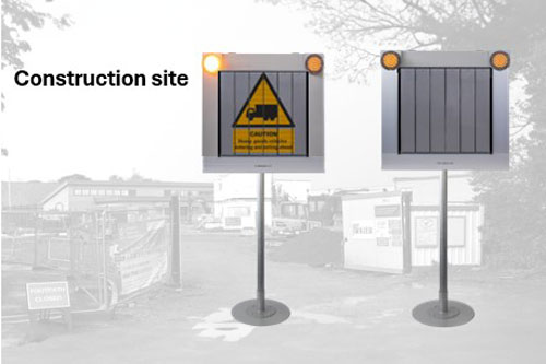 Construction site sign