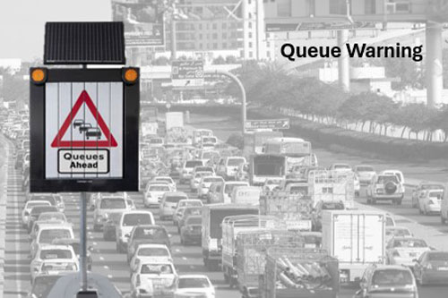 Traffic jam warning