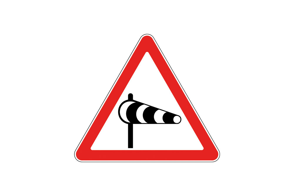 Roadside VMS by Triplesign System display high-wind warnings for safer travel in exposed areas
